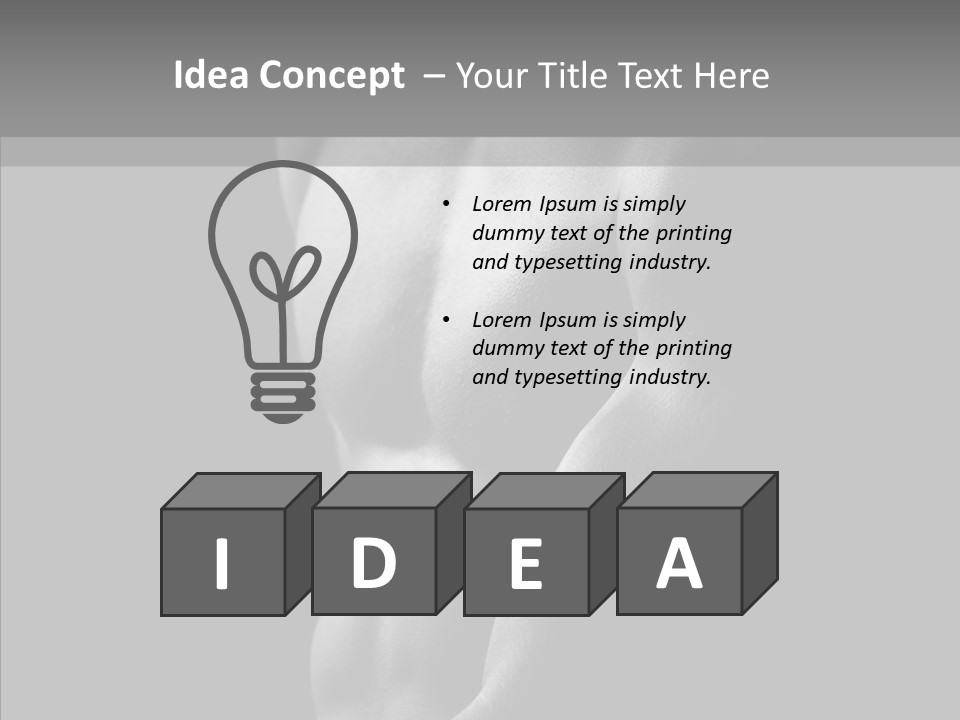 Fantastic Macho Back PowerPoint Template