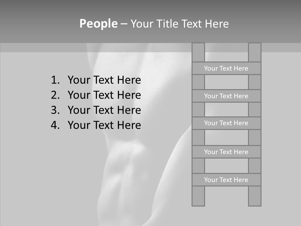 Fantastic Macho Back PowerPoint Template