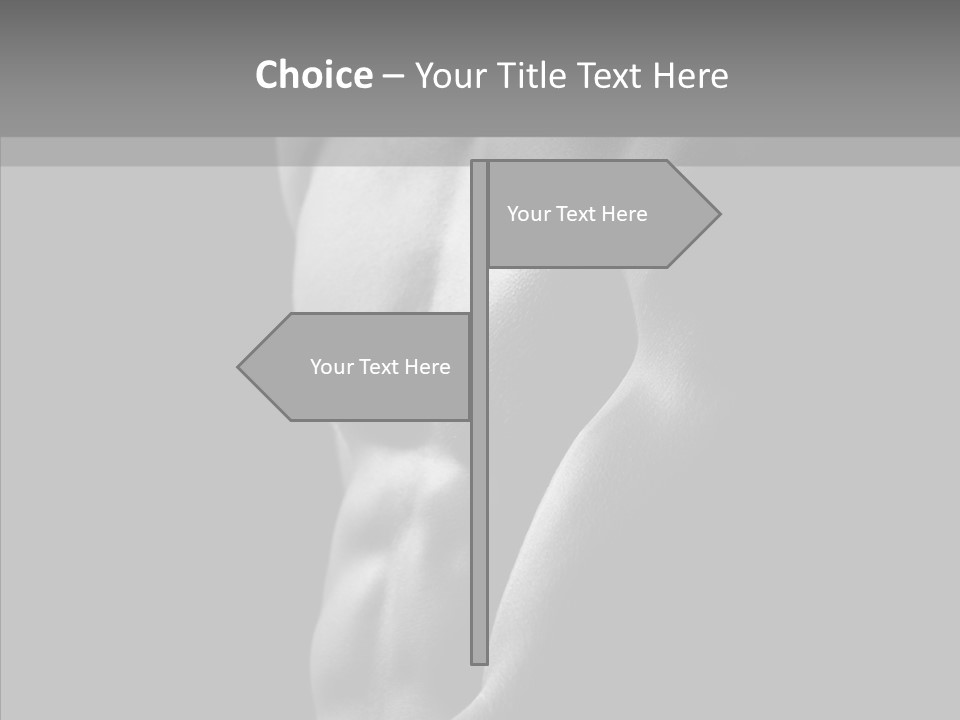 Fantastic Macho Back PowerPoint Template