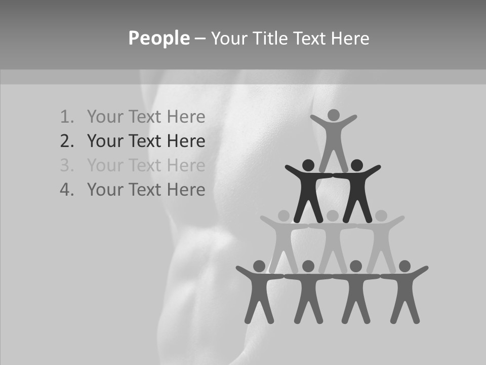 Fantastic Macho Back PowerPoint Template