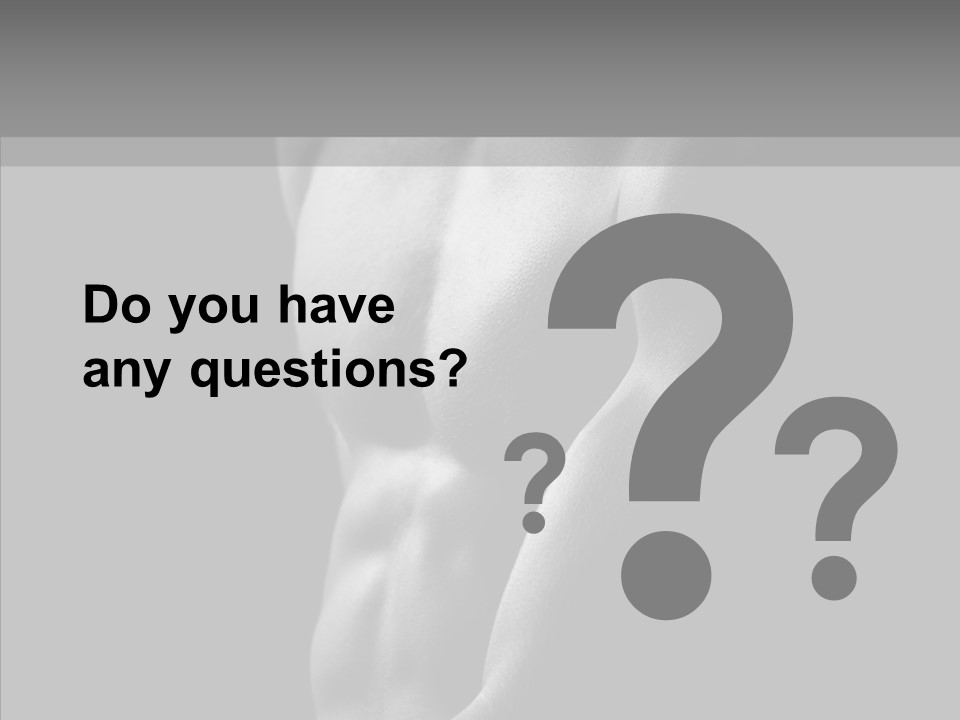 Fantastic Macho Back PowerPoint Template