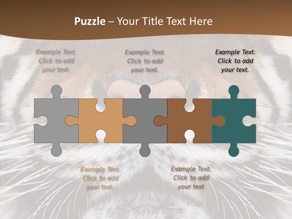 Safari Black Feline PowerPoint Template