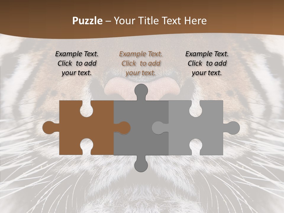 Safari Black Feline PowerPoint Template