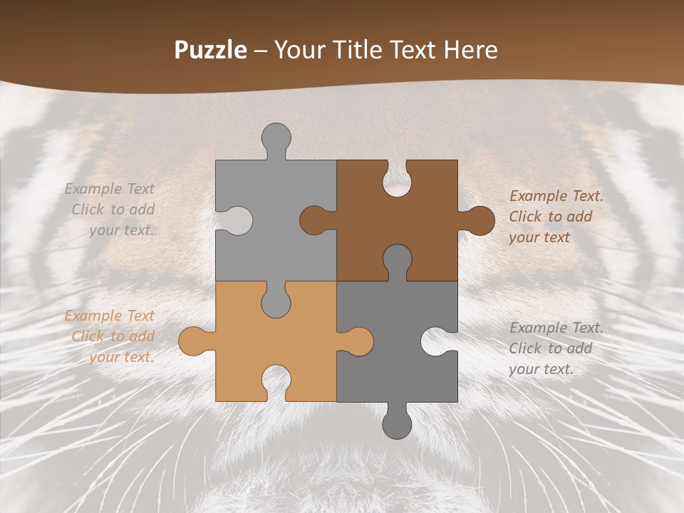 Safari Black Feline PowerPoint Template