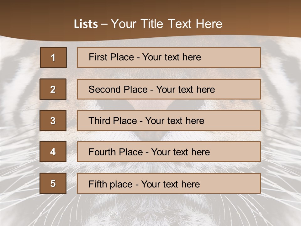 Safari Black Feline PowerPoint Template