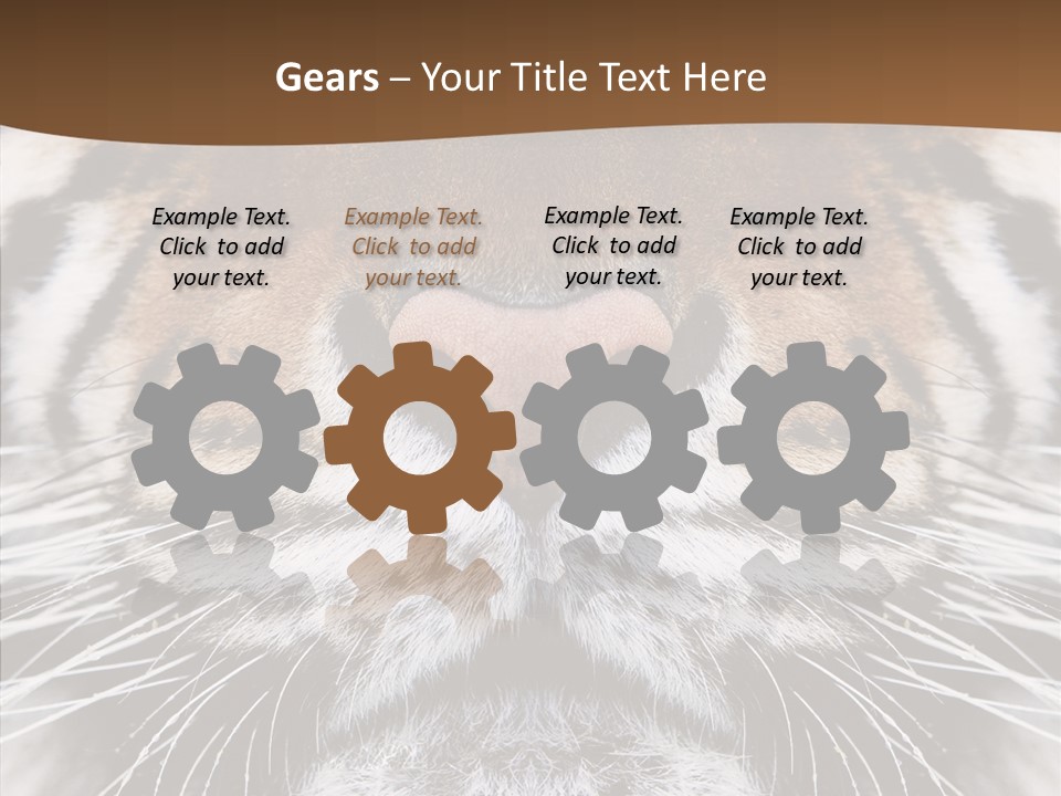 Safari Black Feline PowerPoint Template