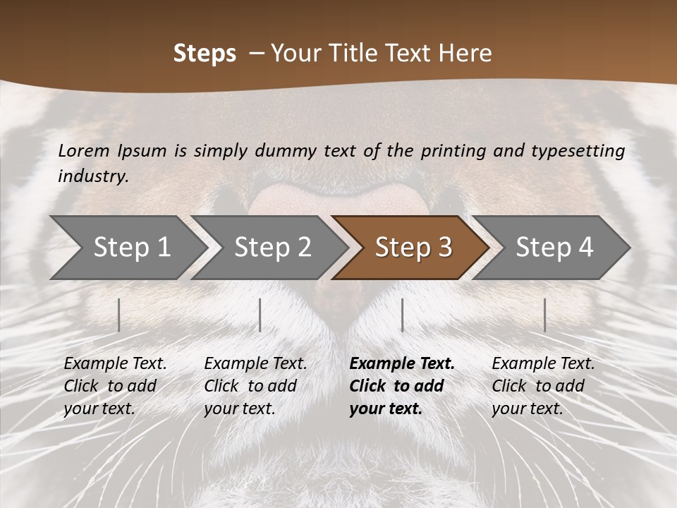 Safari Black Feline PowerPoint Template