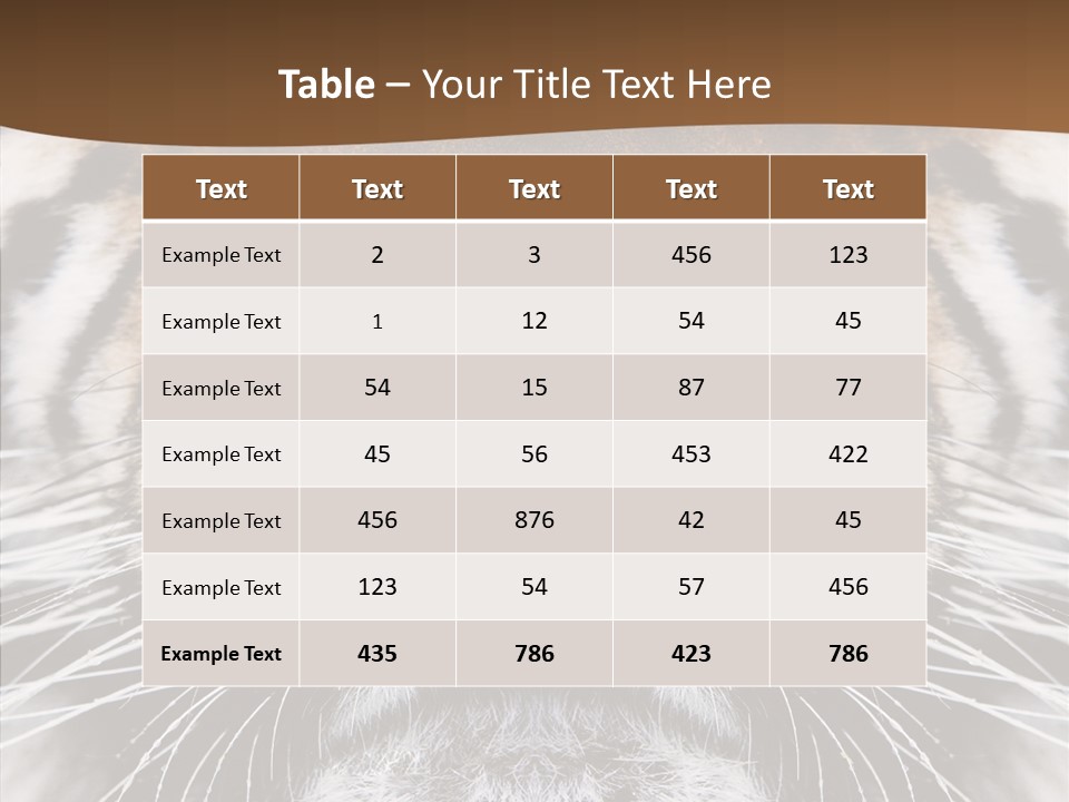 Safari Black Feline PowerPoint Template