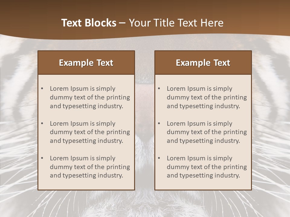 Safari Black Feline PowerPoint Template