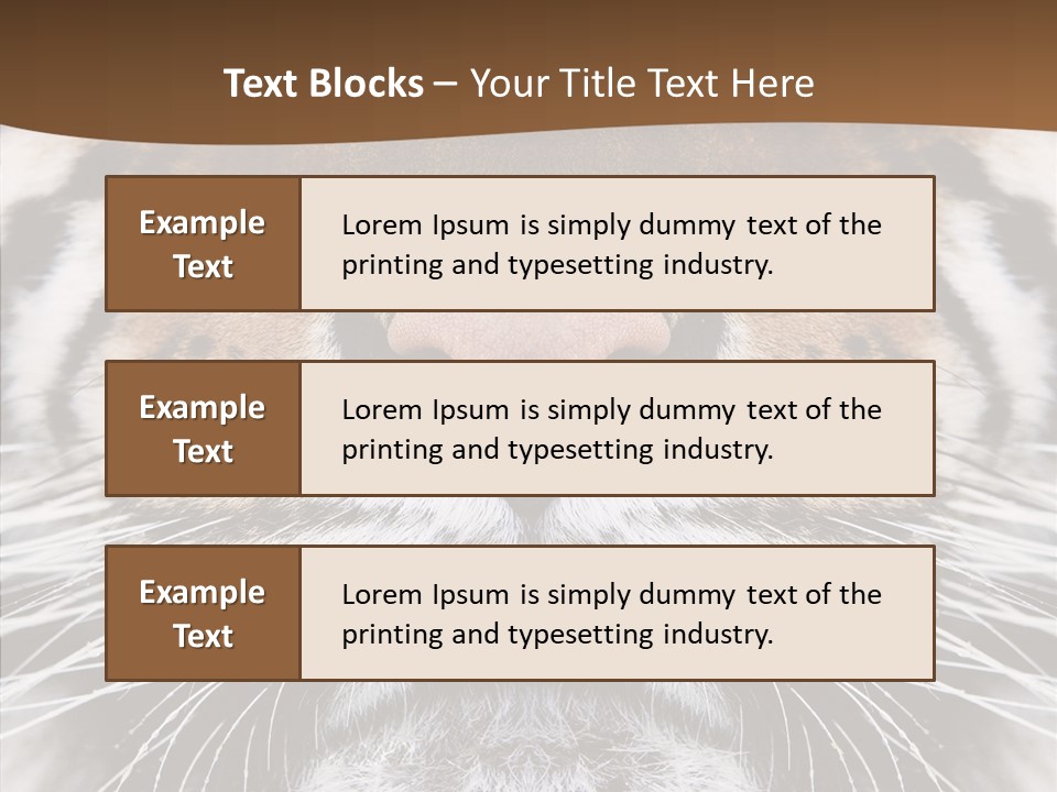 Safari Black Feline PowerPoint Template