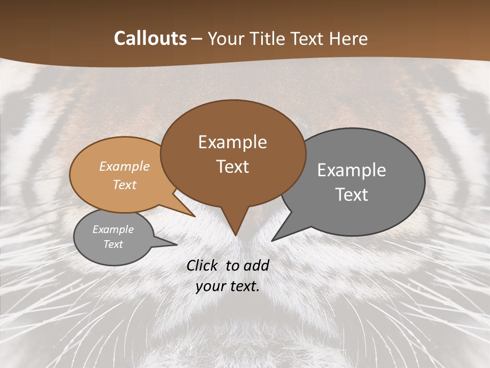 Safari Black Feline PowerPoint Template