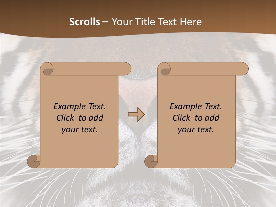 Safari Black Feline PowerPoint Template