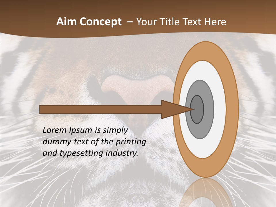Safari Black Feline PowerPoint Template