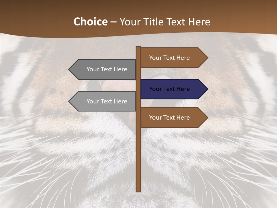 Safari Black Feline PowerPoint Template