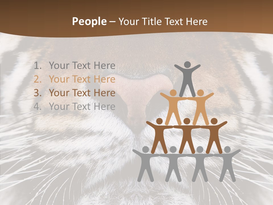 Safari Black Feline PowerPoint Template
