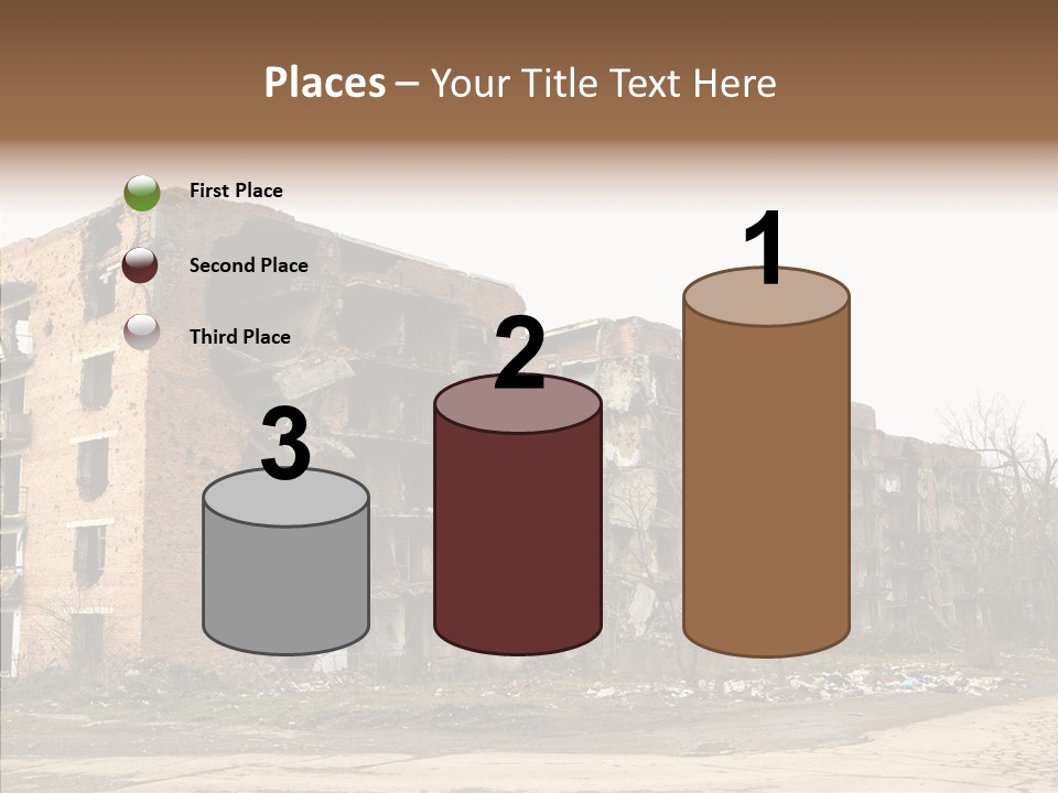 Tree Ruins Military PowerPoint Template