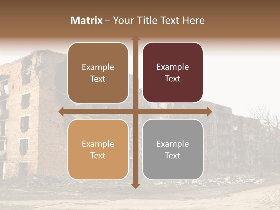 Tree Ruins Military PowerPoint Template