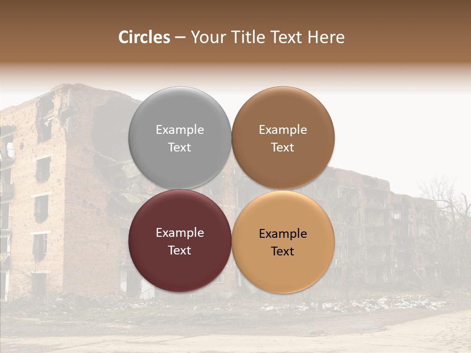 Tree Ruins Military PowerPoint Template