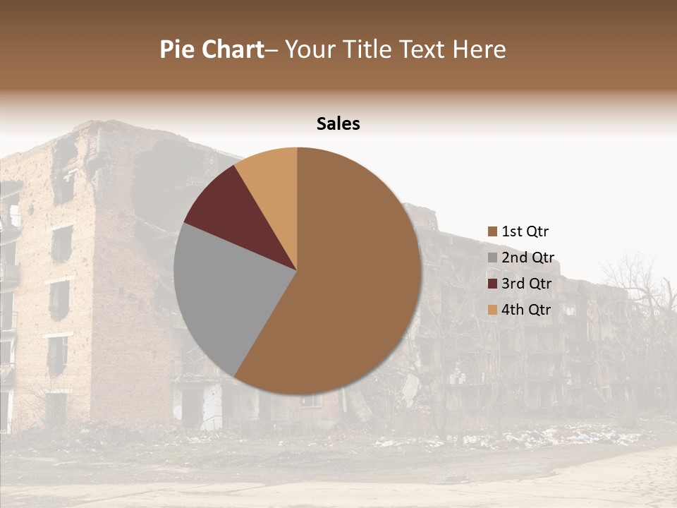 Tree Ruins Military PowerPoint Template