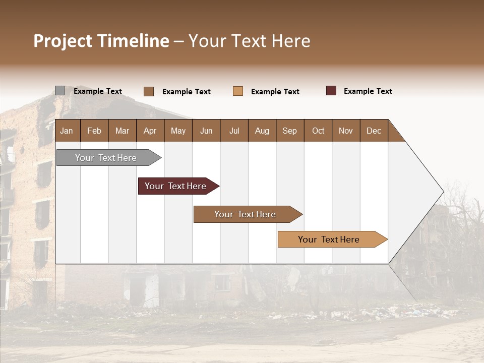 Tree Ruins Military PowerPoint Template