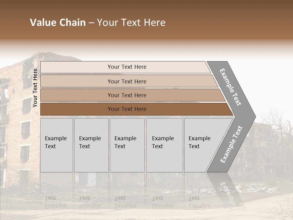Tree Ruins Military PowerPoint Template