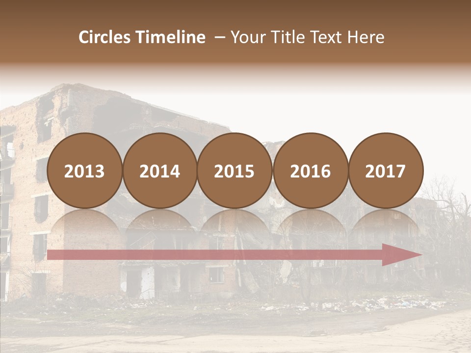 Tree Ruins Military PowerPoint Template