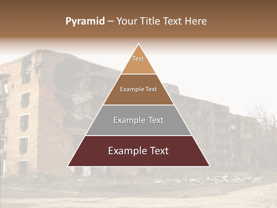 Tree Ruins Military PowerPoint Template