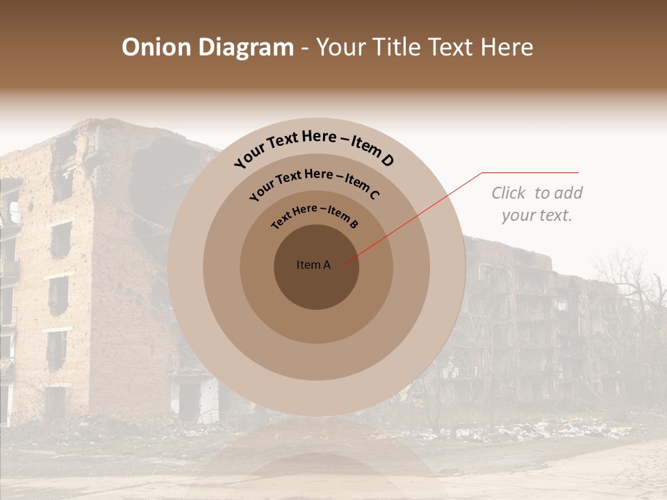 Tree Ruins Military PowerPoint Template