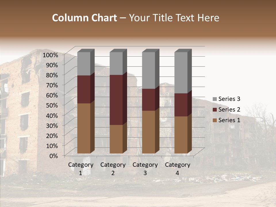 Tree Ruins Military PowerPoint Template