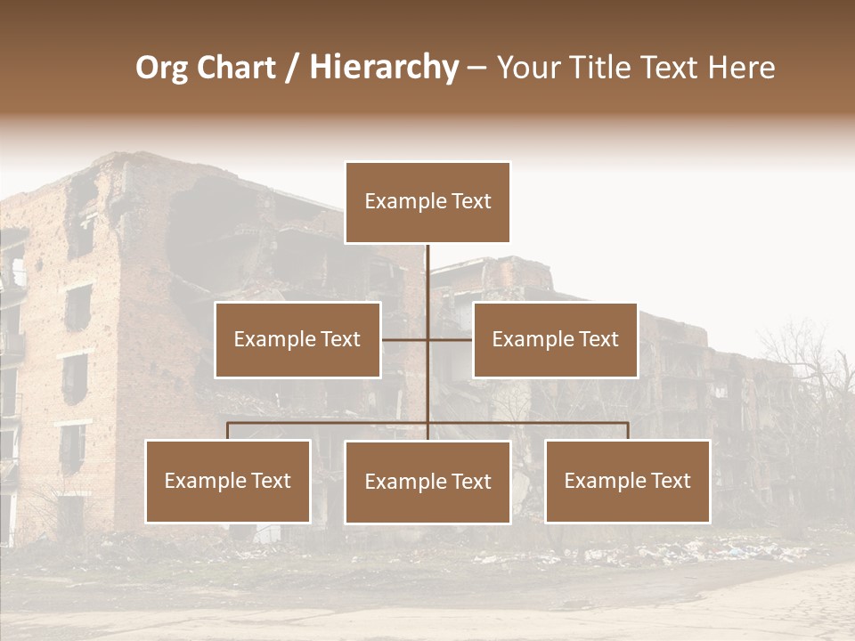 Tree Ruins Military PowerPoint Template