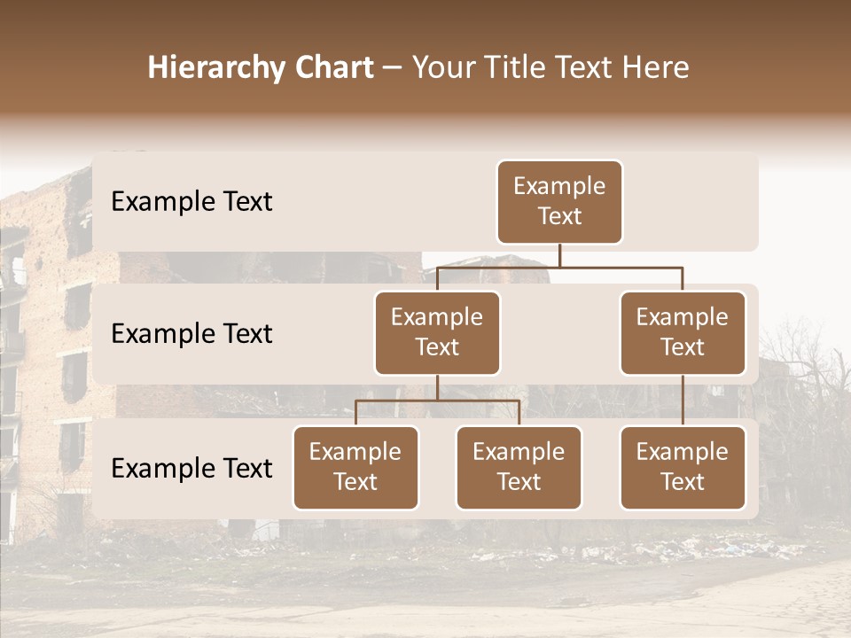 Tree Ruins Military PowerPoint Template