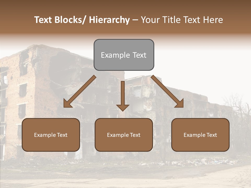Tree Ruins Military PowerPoint Template