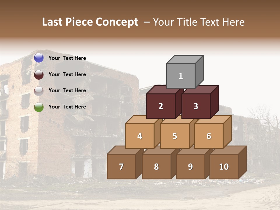 Tree Ruins Military PowerPoint Template