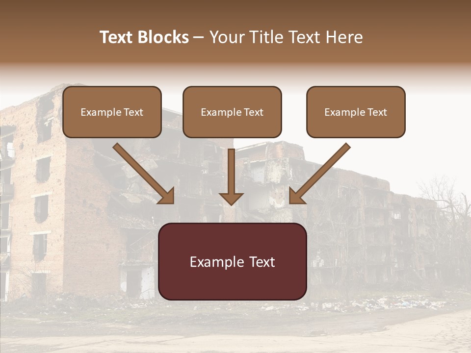 Tree Ruins Military PowerPoint Template