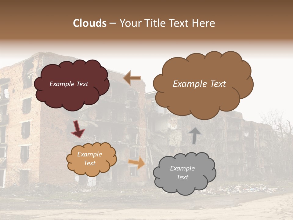 Tree Ruins Military PowerPoint Template