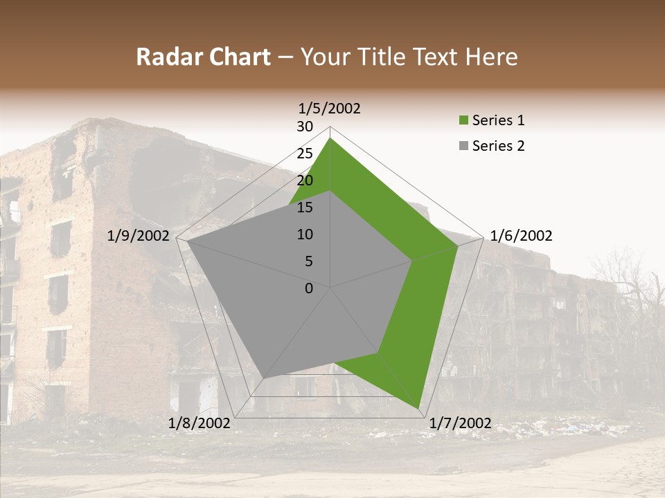 Tree Ruins Military PowerPoint Template