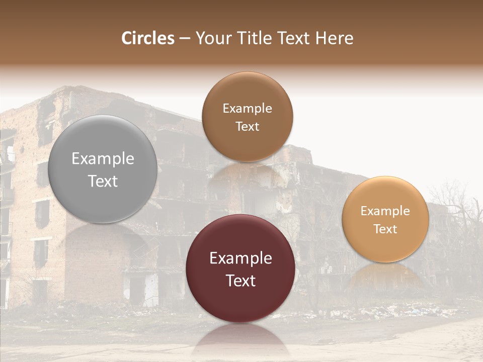 Tree Ruins Military PowerPoint Template