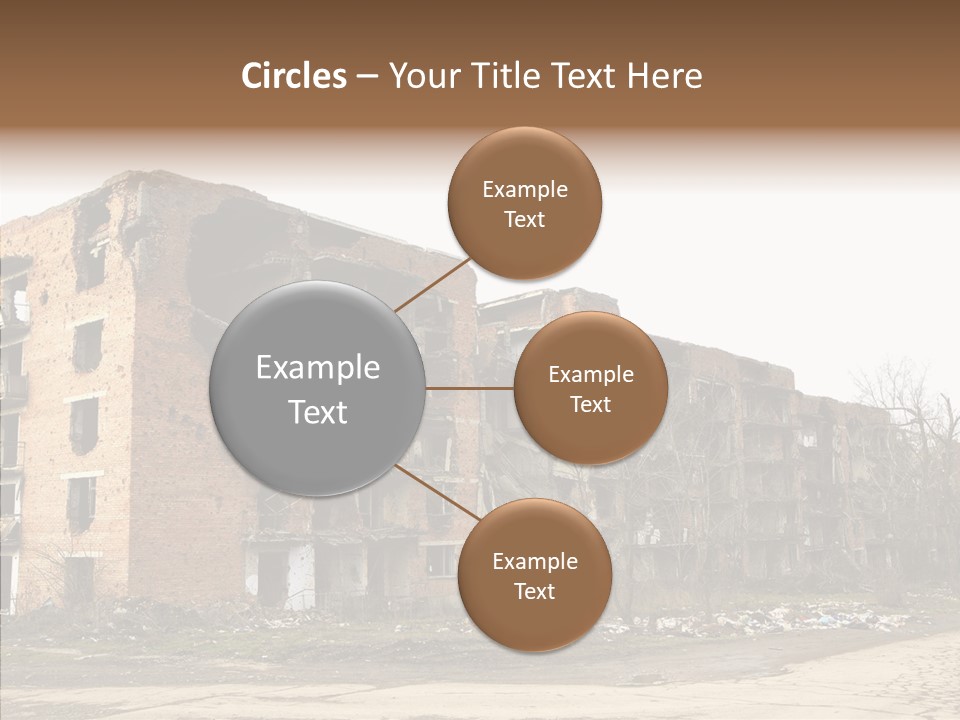 Tree Ruins Military PowerPoint Template