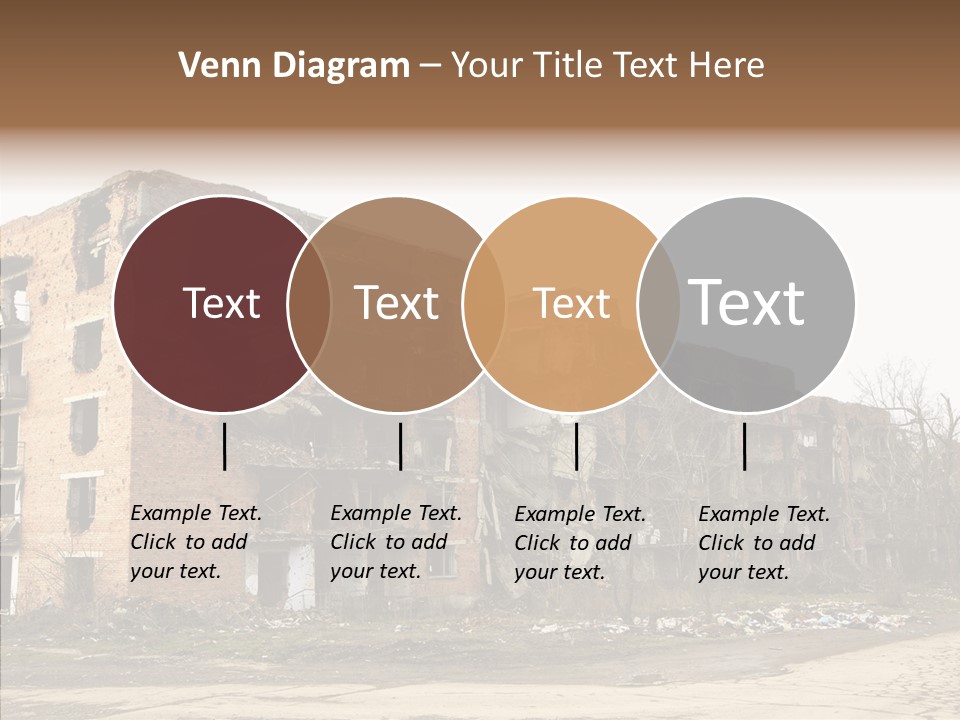 Tree Ruins Military PowerPoint Template