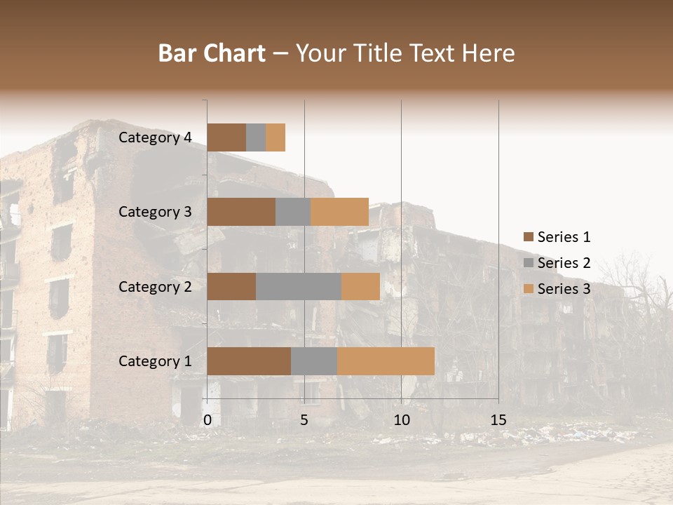 Tree Ruins Military PowerPoint Template