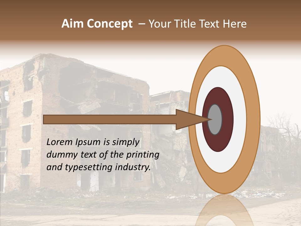Tree Ruins Military PowerPoint Template