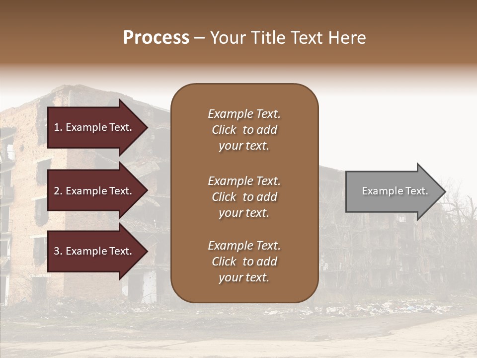 Tree Ruins Military PowerPoint Template