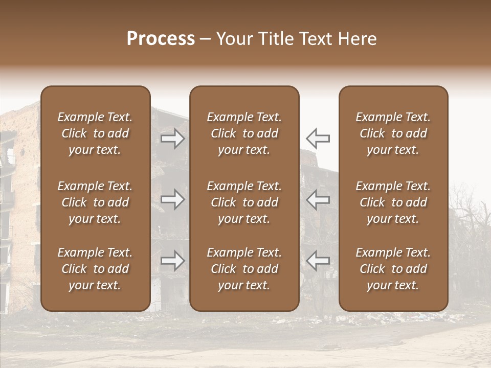 Tree Ruins Military PowerPoint Template