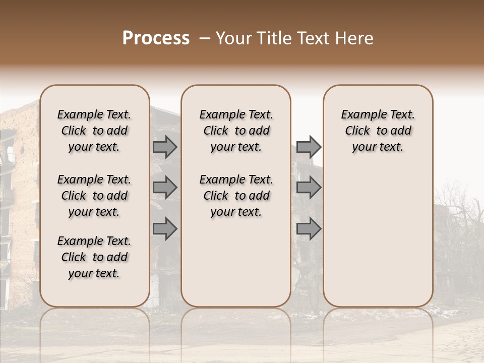 Tree Ruins Military PowerPoint Template