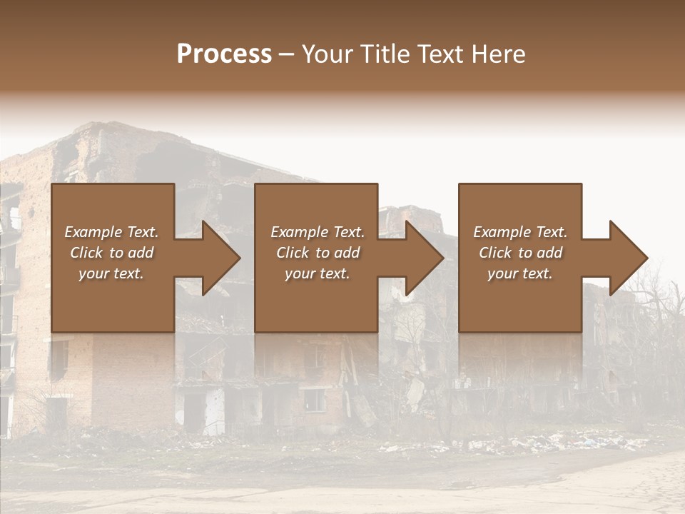 Tree Ruins Military PowerPoint Template