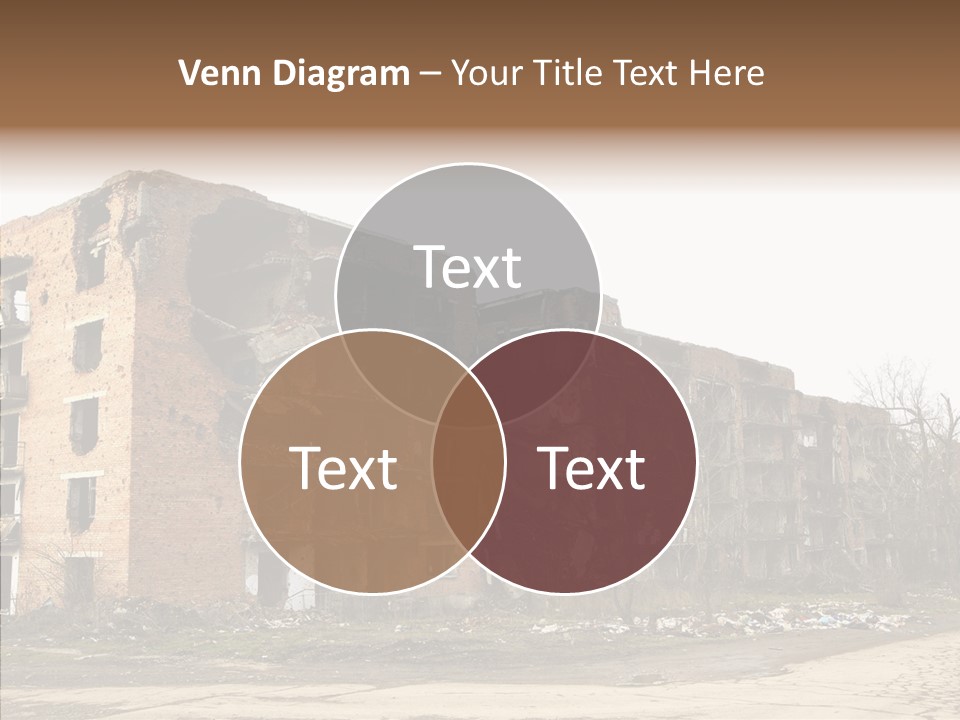 Tree Ruins Military PowerPoint Template