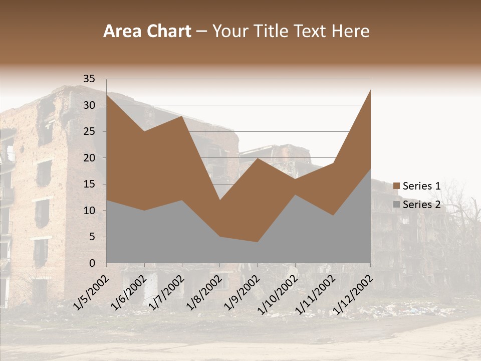 Tree Ruins Military PowerPoint Template