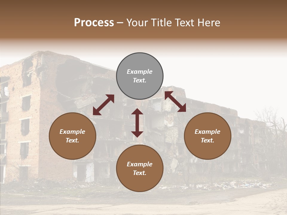 Tree Ruins Military PowerPoint Template