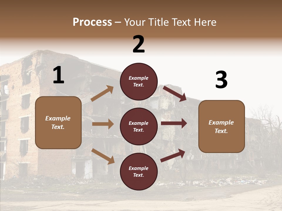 Tree Ruins Military PowerPoint Template