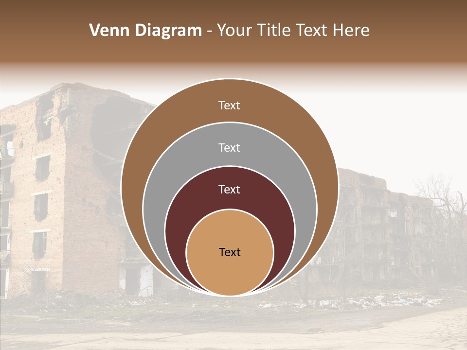 Tree Ruins Military PowerPoint Template